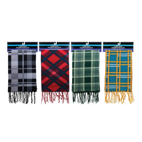 Plaid Fleece Scarf