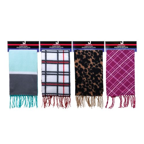 Patterned Fleece Scarf
